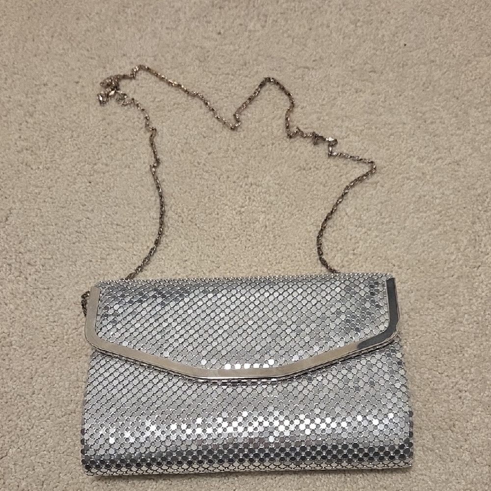 Evening Bag Silver Clutch Bag